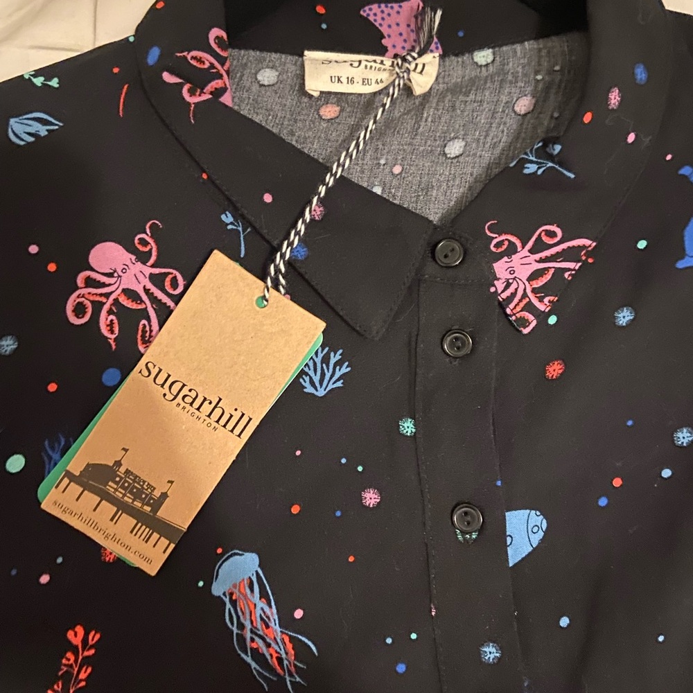 ModCloth/Sugarhill Brighton Deep Sea Exploration Dress - Picture 3 of 5